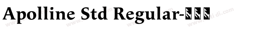 Apolline Std Regular字体转换